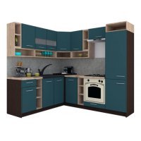 Bucatarie de Colt COSSY NEW ST. 200-230, Wenge / Decor 0244